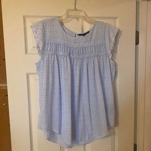 Lightweight Ruffle Sleeve Blouse